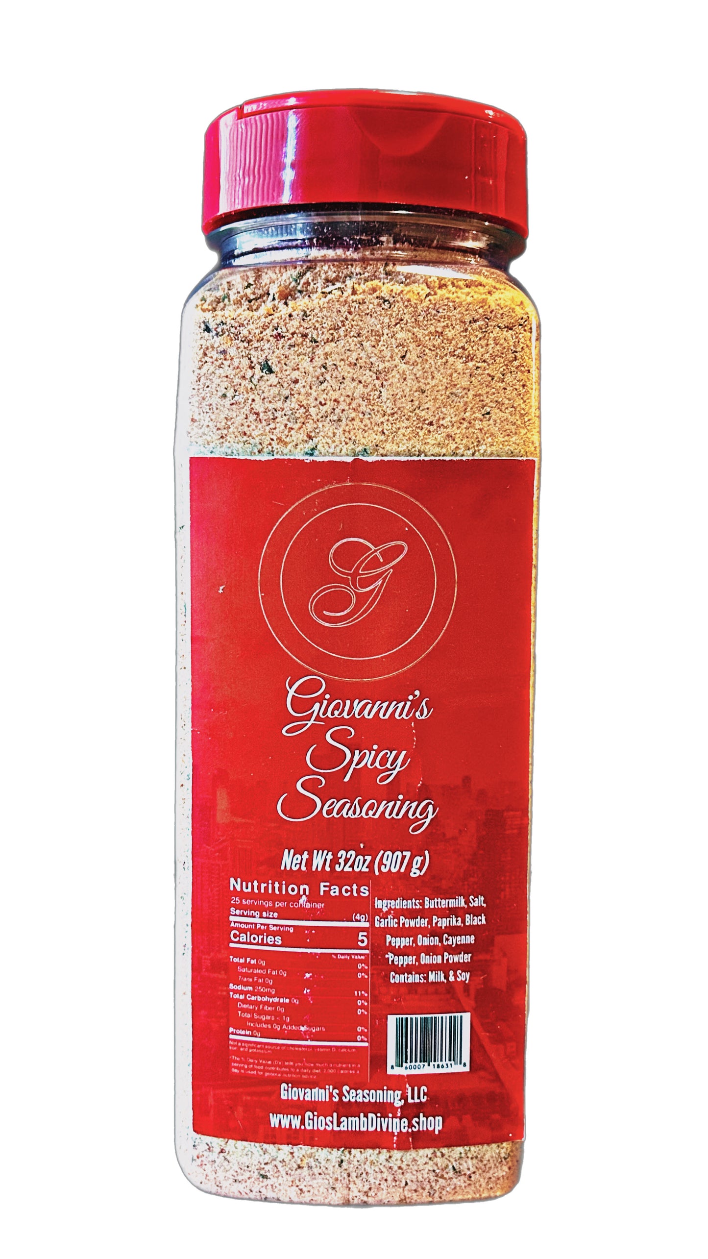 Giovanni's Spicy Seasoning 32 oz (1 Pack)